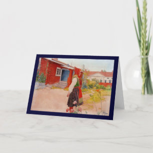 House in Falun with Girl Card