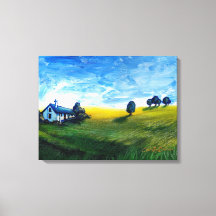House in the Countryside Triptych