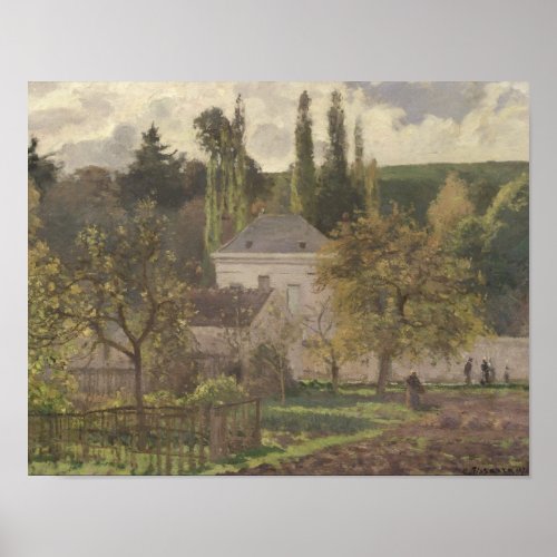 House in the Hermitage Pontoise 1873 Poster