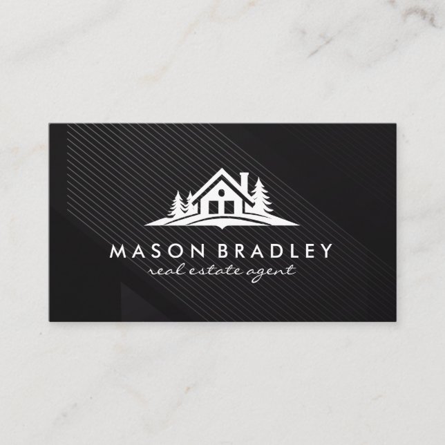 House in Woods Business Card (Front)