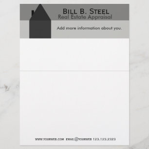 House Industry Real Estate Agent Construction Home Letterhead