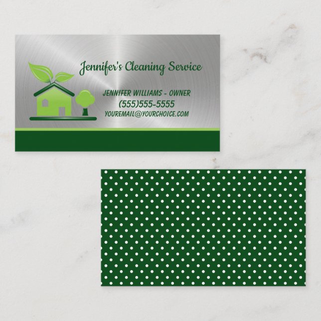 House Keeping Service  Business Card (Front/Back)