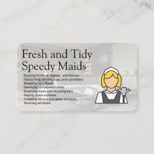 House Keeping Services   Sanitizing Business Card