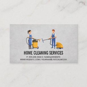 House Keeping Workers Business Card