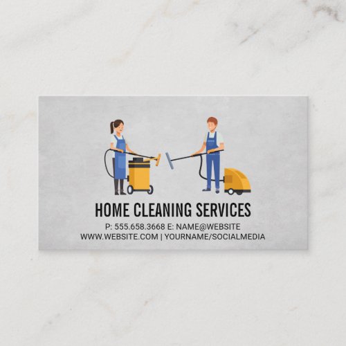 House Keeping Workers Business Card