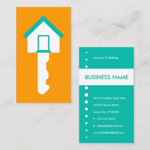 house key business card