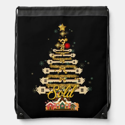 House Key Sold Sold Sold Christmas Tree Xmas For R Drawstring Bag