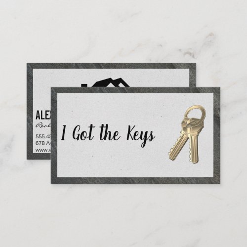 House Keys  Real Estate Business Card