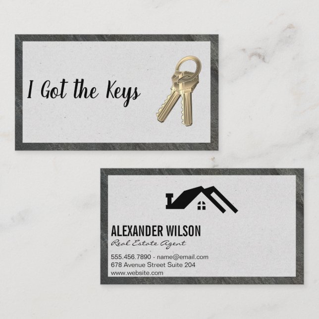 House Keys | Real Estate Business Card (Front/Back)