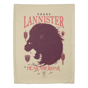 House Lannister - Hear Me Roar Duvet Cover