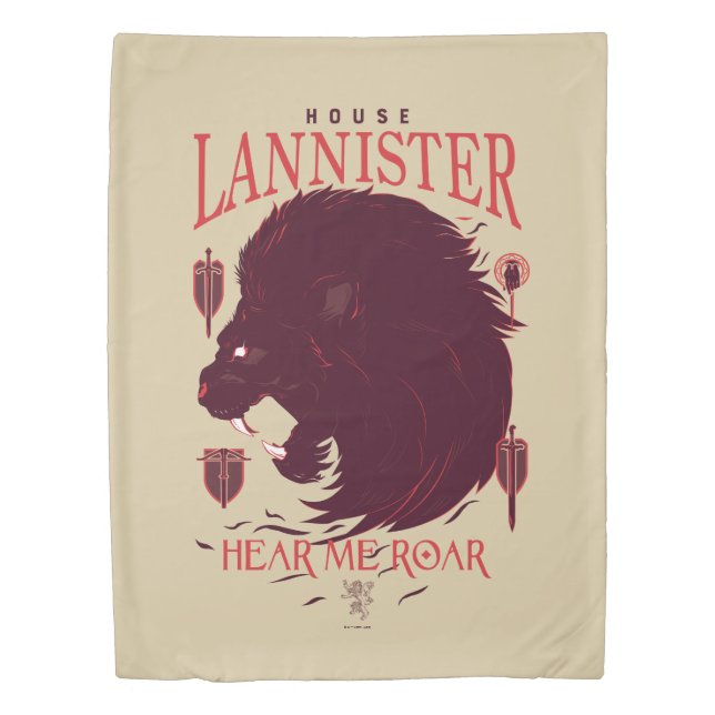 House Lannister - Hear Me Roar Duvet Cover (Front)