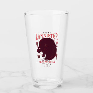 House Lannister - Hear Me Roar Glass