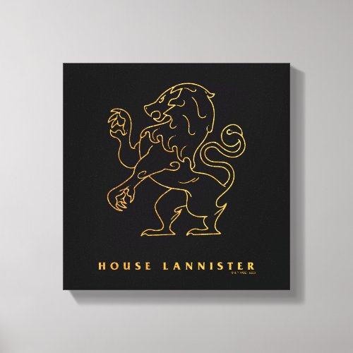 House Lannister Icon Canvas Print