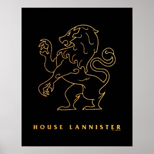 House Lannister Icon Poster