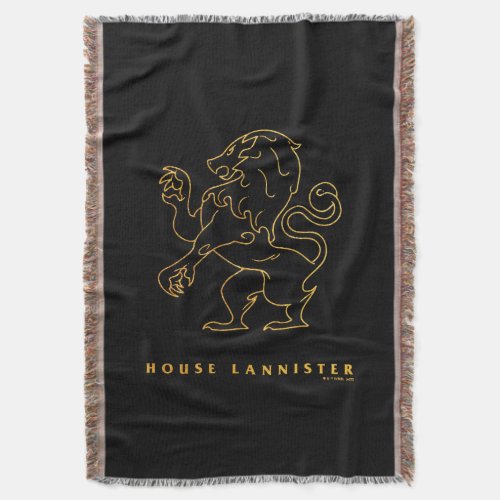 House Lannister Icon Throw Blanket