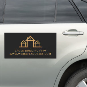 House Logo, Building Firm, Builders Car Magnet