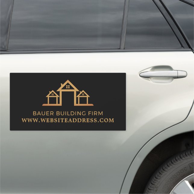 House Logo, Building Firm, Builders Car Magnet (In Situ)