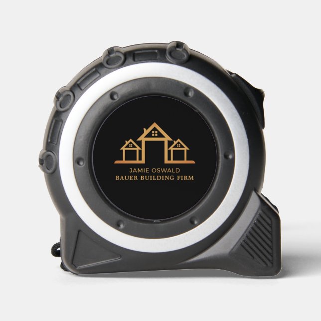 House Logo, Building Firm, Builders Tape Measure (Front)