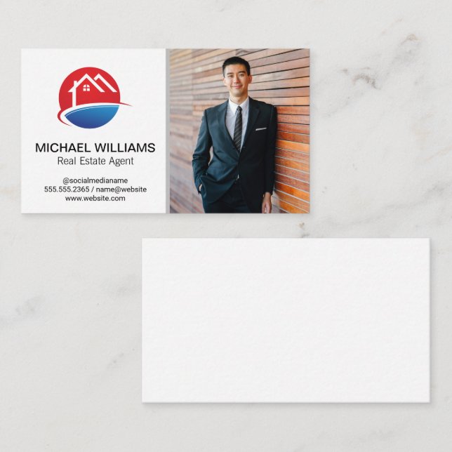 House Logo | Business Man Business Card (Front/Back)
