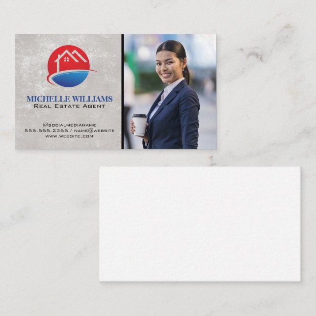 House Logo | Business Woman  Card (Front/Back)