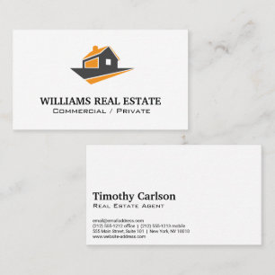 House Logo   Real Estate Agent Business Card