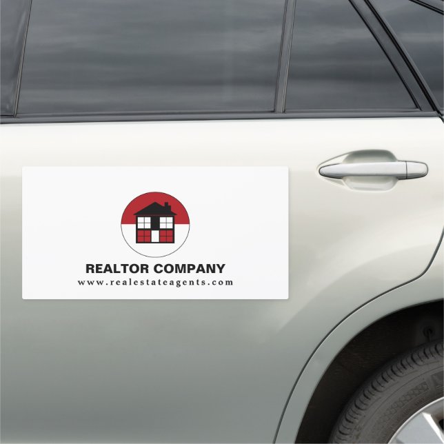 House Logo, Realtor, Estate Agent Car Magnet (In Situ)