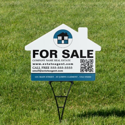 House Logo Realtor Estate Agent SaleRent Sign