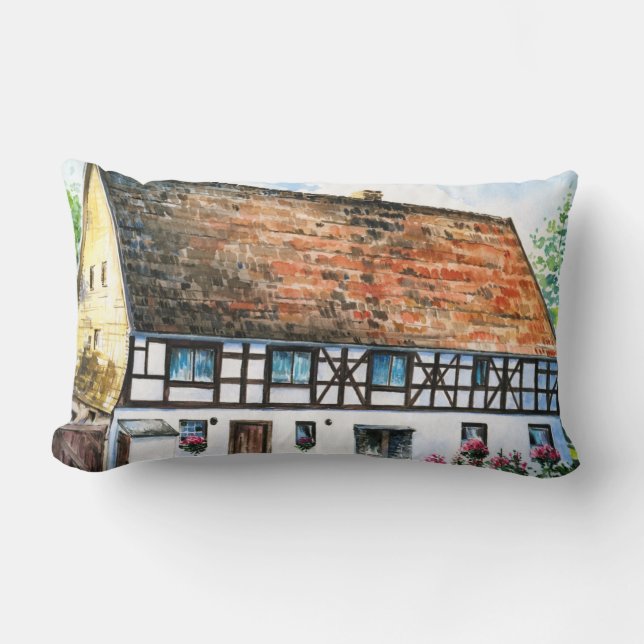 House Lumbar Pillow (Front)