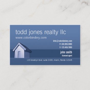 House Market Business Card by MyBindery at Zazzle