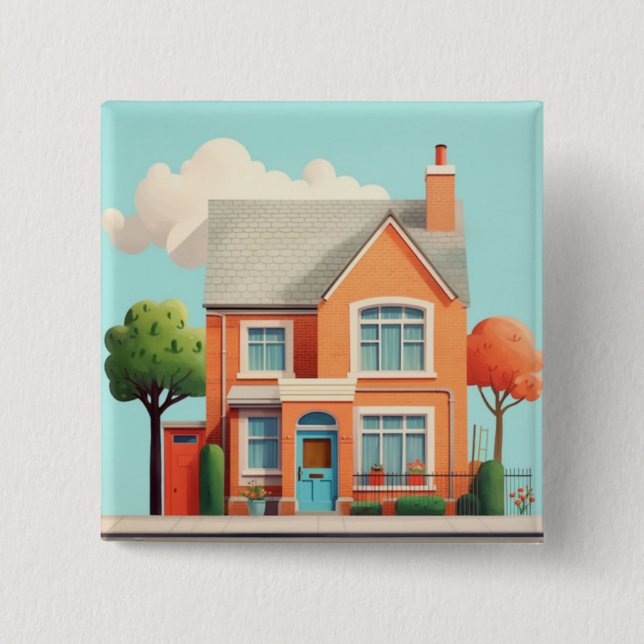House, modern home button (Front)