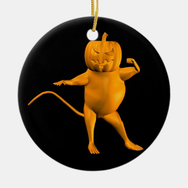 House Mouse Ceramic Ornament (Front)