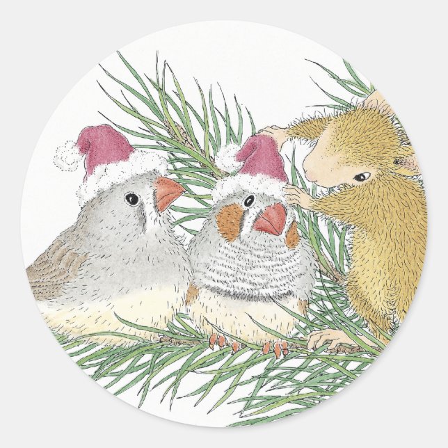 House-Mouse Designs® Classic Round Sticker (Front)