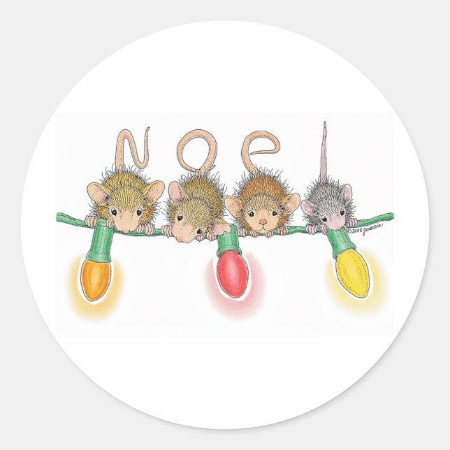 House-Mouse Designs® Classic Round Sticker (Front)