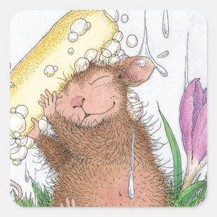 House-Mouse Designs® - Good Clean Fun Square Sticker