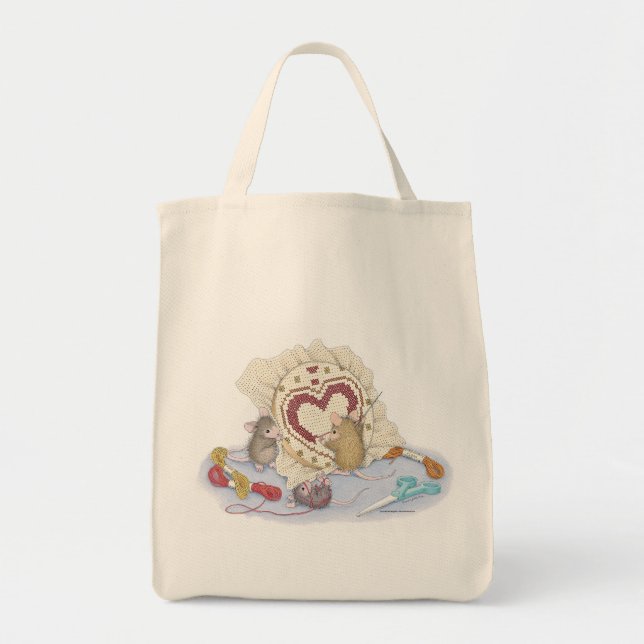 House-Mouse Designs® -  Grocery Tote Bag (Front)