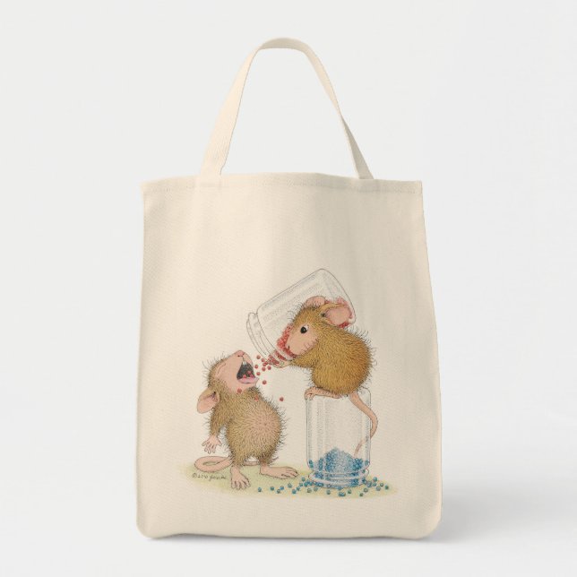 House-Mouse Designs® -  Grocery Tote Bag (Front)