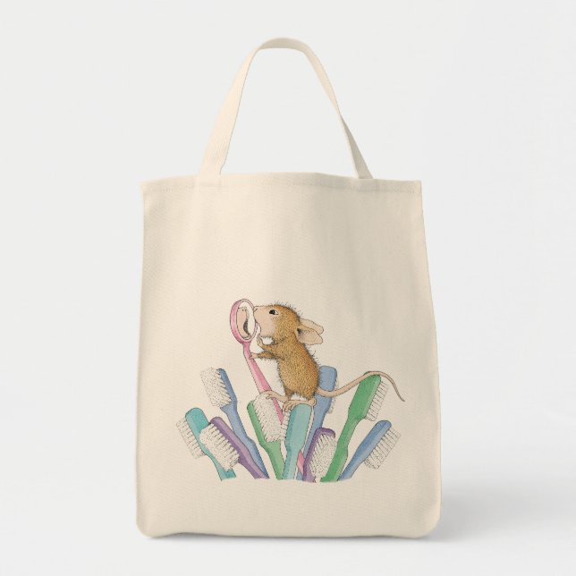 House-Mouse Designs® -  Grocery Tote Bag (Front)