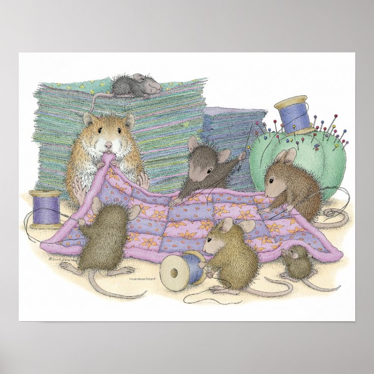 House-Mouse Designs® - Quilting Guild Poster | Zazzle