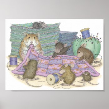 House-mouse Designs® - Quilting Guild Poster by HouseMouseDesigns at Zazzle