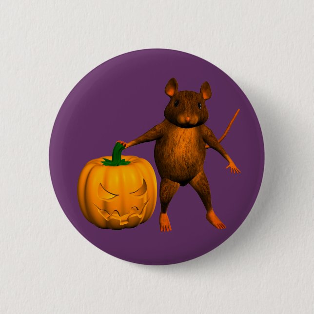 House Mouse Pinback Button (Front)