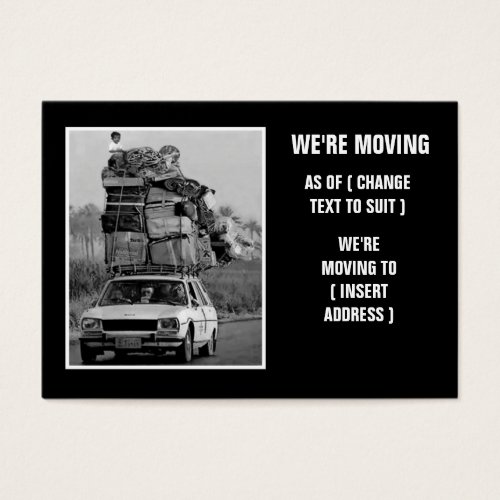 House move business card templates