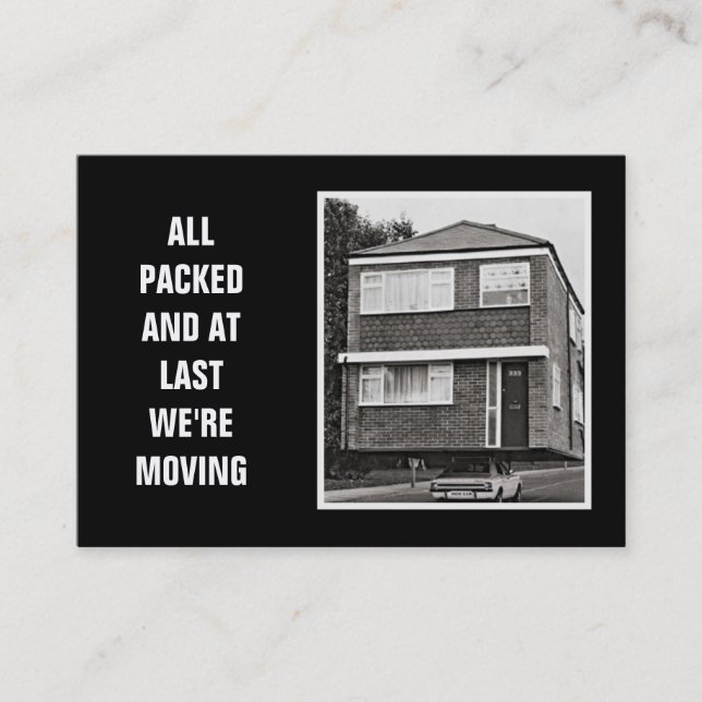 House move business card (Front)