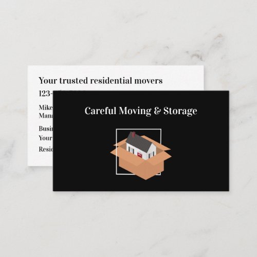 House Movers Moving And Storage Business Card
