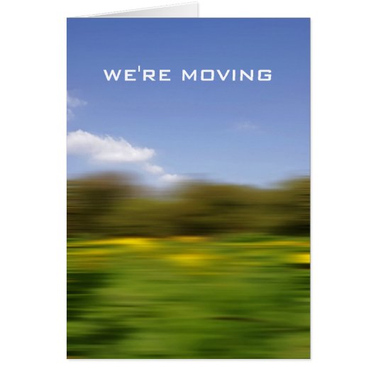 House moving card (Front)