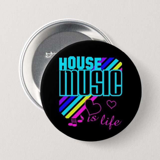 House Music Button (Front & Back)