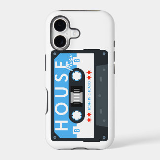 House Music Cassette Design Born in Chicago iPhone 17 Case