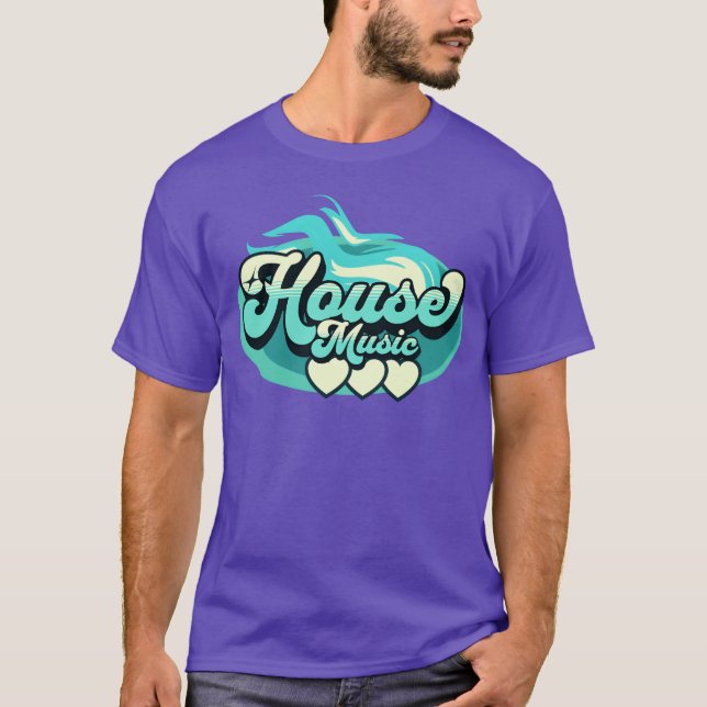 HOUSE MUSIC House Music Heat AquaLight Mint T-Shirt (Front)