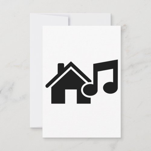 House music note custom invitations
