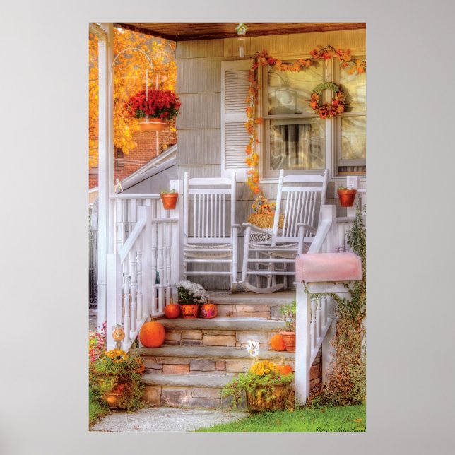 House - My Aunts porch Poster (Front)