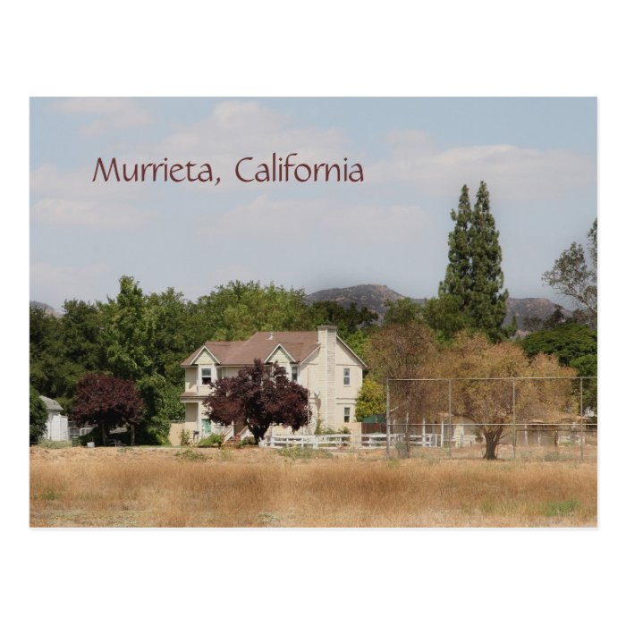 House Near Old Mill, Murrieta, CA Post Card